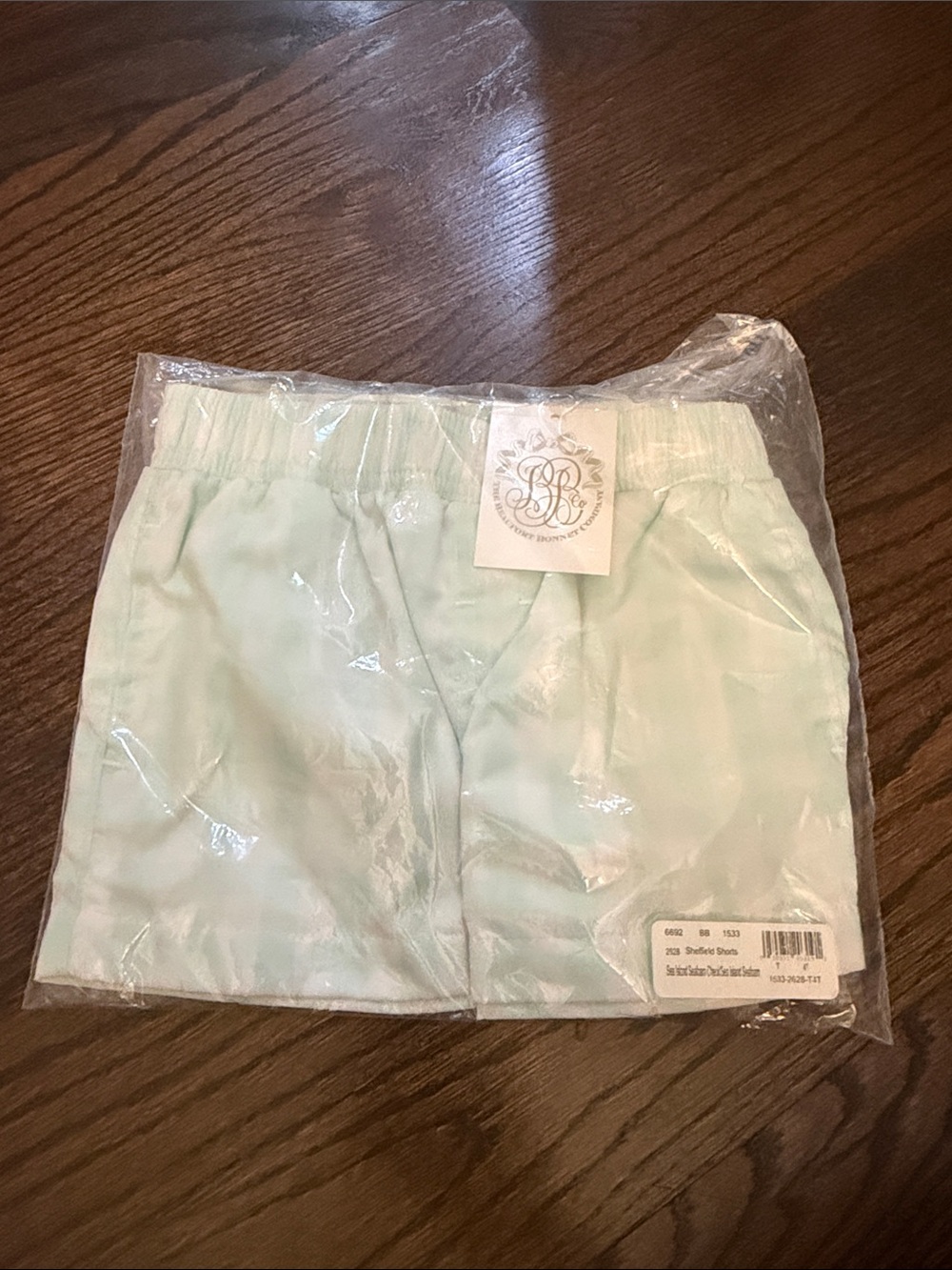 The Beaufort Bonnet Company Mint Green sheffield Shorts